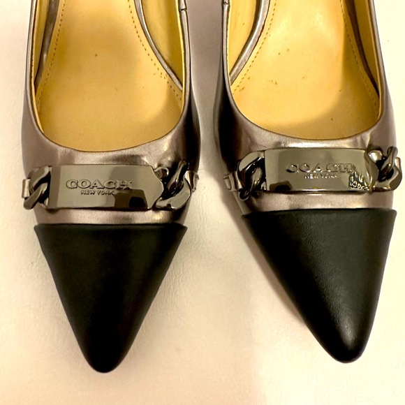 Stunning COACH kitten heels Size 7.5 - Picture 2 of 5